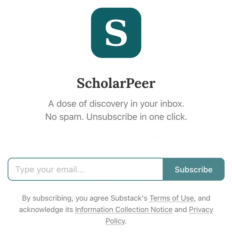 Substack sign up form image