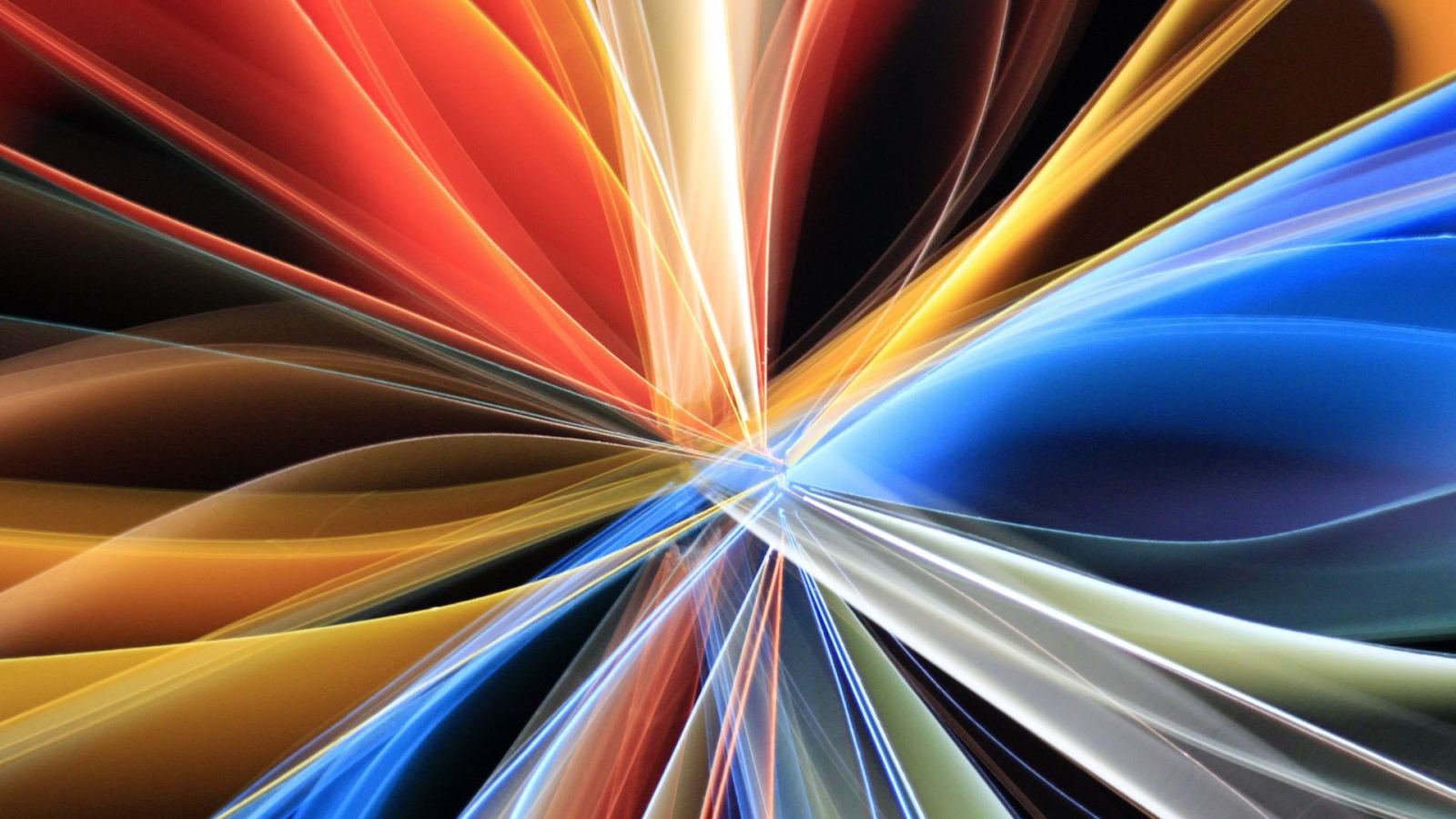 Colorful abstract design featuring dynamic light streaks in vivid motion.