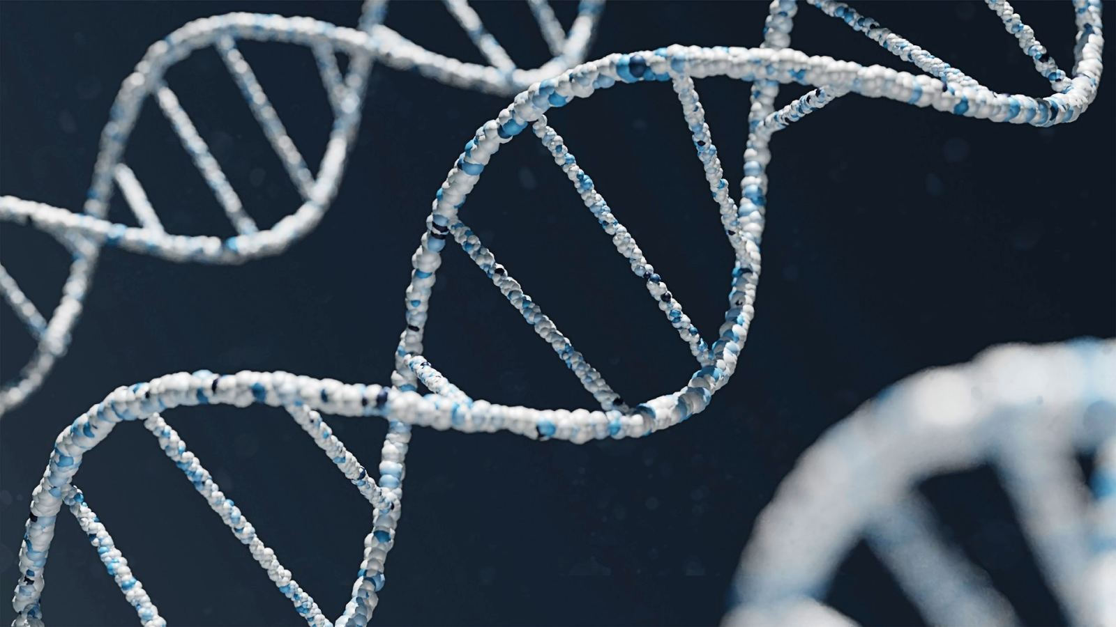 Abstract image of DNA strands